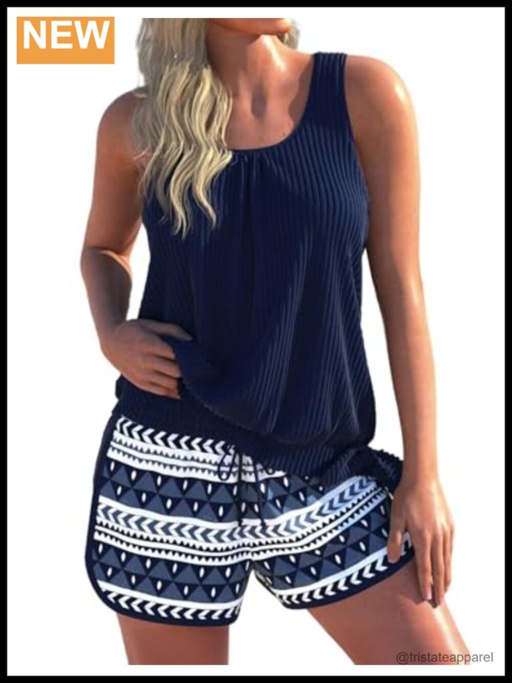 Modest Tankini Swimsuits for Women 2 Piece Athletic Bathing Suits